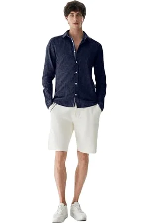 LTB Herren Hemd Yanogo mit Button-Down-Kragen Klassische Passform - Baumwollmischung in Blau - Größe XS