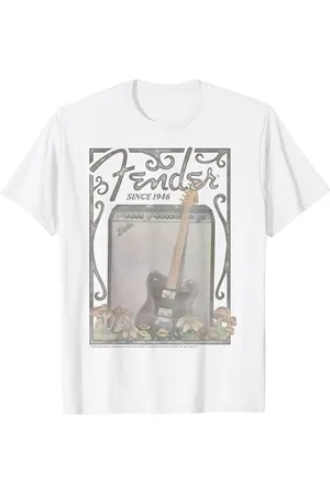 Fender Since 1946 Floral Poster T-Shirt