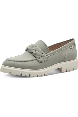QS by s.Oliver Damen Slipper Elegant Vegan, Grün , 38 EU