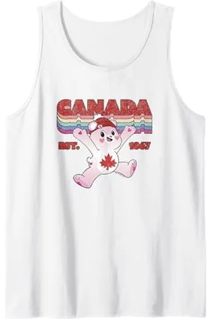 Care Bears Vintage True North Est. 1867 Retro Maple Leaf Tank Top