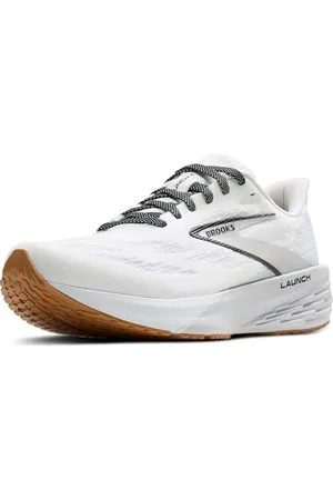 Brooks Herren Launch 11 Sneaker, White/Grey/Black, 45.5 EU