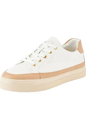 GANT FOOTWEAR Damen AVONA Sneaker, White/Natural, 40 EU
