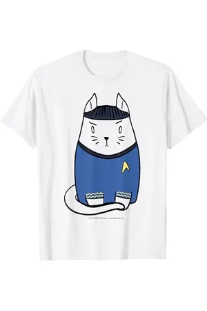 Star Trek : The Original Series Spock Cat Doodle T-Shirt