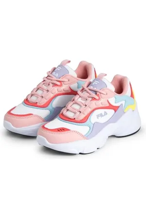 Fila COLLENE CB Teens Sneaker, White-Powder Pink, 37 EU