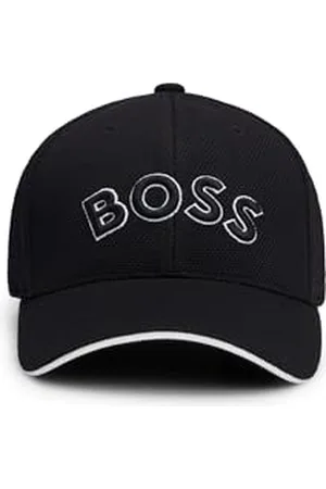 HUGO BOSS BOSS Herren Cap-US Cap aus gewebtem Piqué mit Logo-Stickerei Schwarz001 Stck
