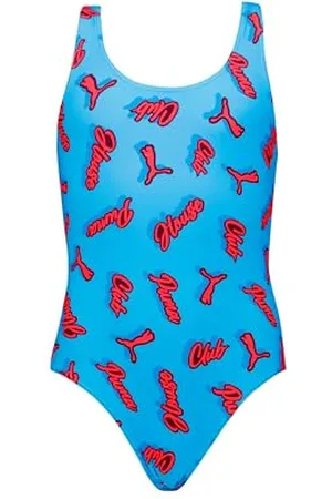 PUMA Swim Girls Printed Swimsuit 1P