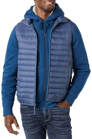 Amazon Herren Leichte, Wasserbeständige Pufferweste, Verstaubar, , XL