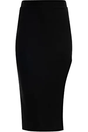 Faina Damen Bleistiftrock in Glitzer-Optik 11027266, , L