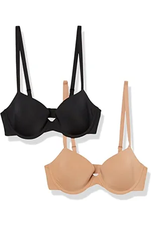 Amazon Damen Halbschalen Mikrofaser-BH Mit Verstellbaren Trägern - Auslauffarben, 2er-Pack, , 75C