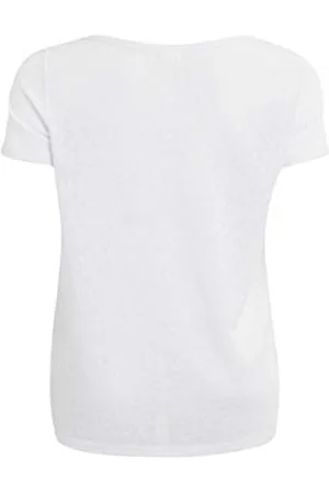 Object Damen OBJTESSI SLUB S/S V-Neck NOOS T-Shirt, per Pack , 34 (Herstellergröße: XS)