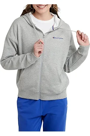 Champion Damen Full-Zip Powerblend Fleece Hoodie Sweatshirt (Übergröße erhältlich) Kapuzenpullover, , XL