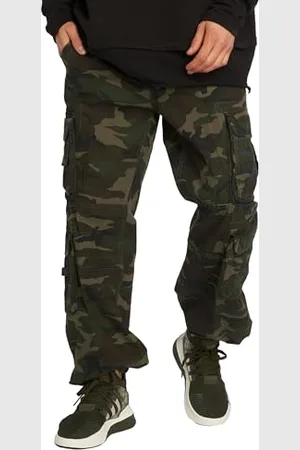 Brandit Pure Vintage Pants, Farbe: Woodland, Größe: S