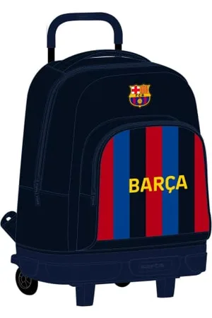 Safta Unisex Kinder F.C Großer Rucksack mit Rädern, kompakt, abnehmbar. Barcelona 1ª Ausrüstung 22/23, 330 x 220 x 450 mm
