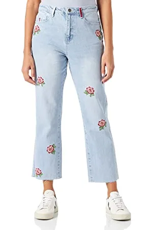 Desigual Womens Denim_My FLO Jeans, Blue, 36