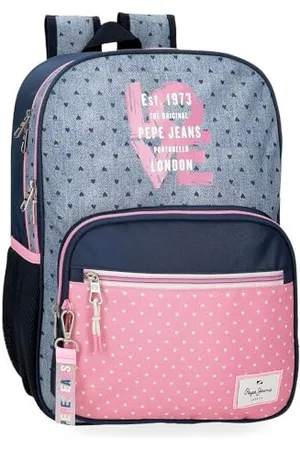 Pepe Jeans Noni Schulrucksack, Mehrfarbig, 30 x 40 x 12 cm, Polyester, 14,4 l, bunt, Schulrucksack