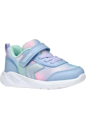Geox Baby-Mädchen B SPRINTYE Girl D Sneaker, Sky/Multicolor, 23 EU