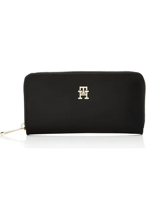 Tommy Hilfiger POPPY TH LARGE ZA Geldbörsen Damen, (Black), OS
