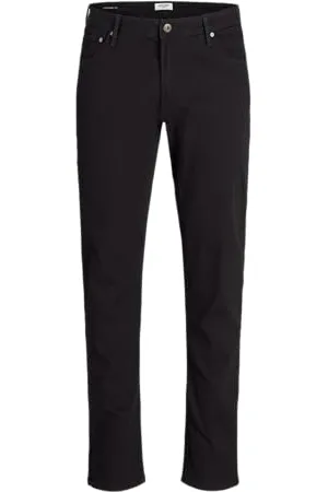 JACK & JONES Herren Jjitim Jjoriginal Am 816 Plus Noos Hose, Black Denim, 52W / 32L EU