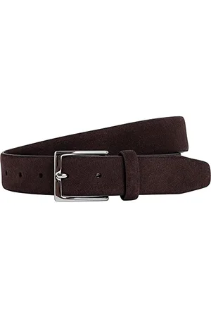 Hackett Herren Suede Feather Edge Belt, , 28