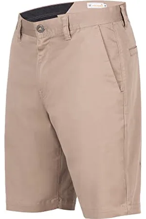 Volcom Herren Frickin Chino-Shorts Flache Vorder Shorts, Dunkles Kaki, 33 EU