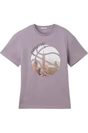 TOM TAILOR Jungen Kinder Oversized T-Shirt mit Basketball-Print, , 128