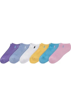 Ralph Lauren Damen Performance Cotton Socks-6 Pair Pack-Breathable Mesh & Sport Cushioning Kissen Low-Cut, , 36.5-43 EU