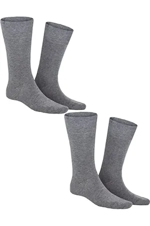 Kunert Herren Socken Comfort Cotton 2-Pack druckfreier Bund Silver-mel. 8110 39-42
