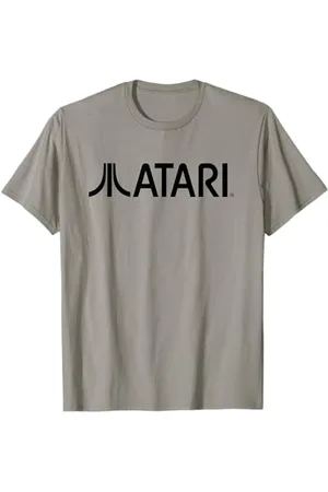 Atari Vintage Gaming Logo Black Retro Arcade Fun Graphic T-Shirt