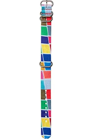 Nixon NATO Wechselarmband für Uhren mit 20 mm Abstand aus recyceltem Kunststoff in der Farbe mit Schnalle und Beschläge aus Edelstahl, BA006-3427-00