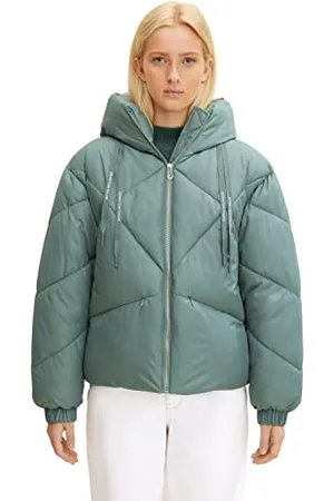 TOM TAILOR Damen Pufferjacke mit Kapuze 1032686, , S