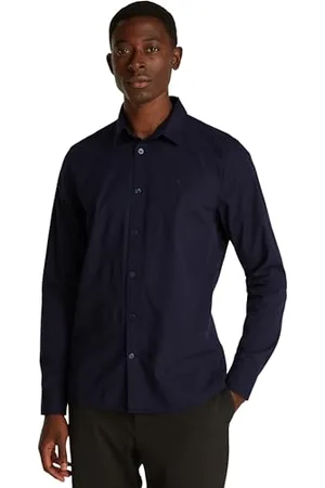 Calvin Klein Herren Slim Stretch L/S Shirt, , XXL