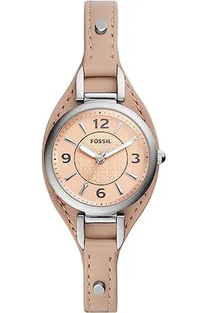 Fossil Damen Quarz 3 Zeiger Uhr mit Armband CARLIE ES5213