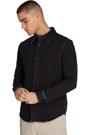 Calvin Klein Herren Jeanshemd Slim Denim Langarm