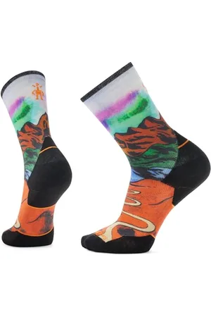 Smartwool Unisex Targeted Cushion Crew Trailrun-Socken mit Singletrack-Print, , XL