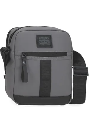 Pepe Jeans Hoxton Umhängetasche mit Zwei Fächern, , 17 x 22 x 7,5 cm, Polyester und PU von Joumma Bags, , Talla única, Umhängetasche mit Zwei Fächern
