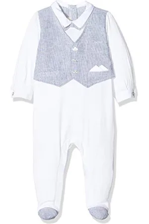 chicco Baby-Jungen Tutina Bimbo Elegante Con Apertura Entrogamba Gilet + Papillon Playsuit, , 56 (Herstellergröße: 062)