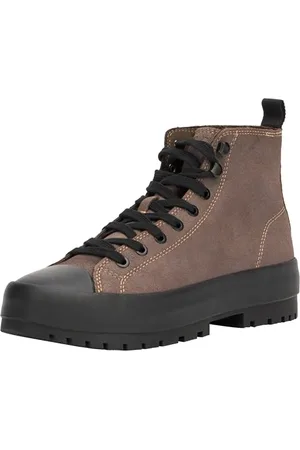 Calvin Klein Jeans Herren Lugged HYBRID HIGH Laceup AUTH YM0YM01092 Turnschuhe, Braun (Slate Black/Black), 42 EU