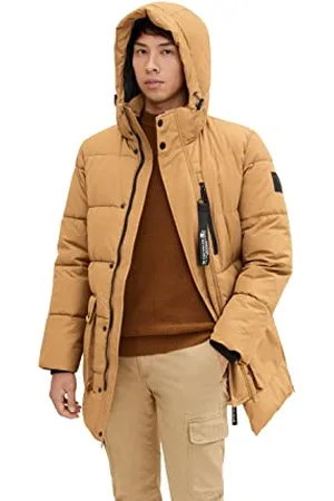TOM TAILOR Herren Puffer Parka mit recyceltem Polyester 1032487, , M