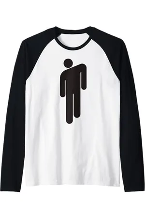 Billie Eilish Male Icons Music by Rock Off Raglan