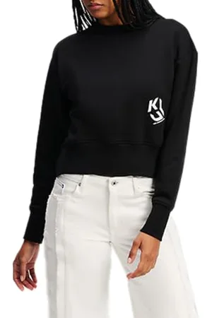 Karl Lagerfeld Regular Logo Sweat, Women, Black, Sweatshirt