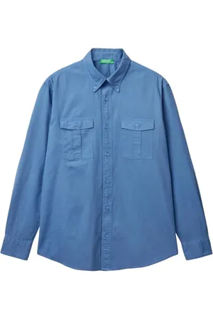Benetton Herren Camicia 5kgpuq04s Hemd, , Large