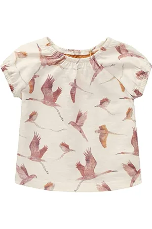 Noppies Baby Baby-Mädchen Girls Tee Shortsleeve Americana Allover Print T-Shirt, Antique White-P331, 68