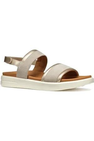 Geox Damen D XAND 2S A Sandal, Lt Taupe/Lt Gold, 38 EU