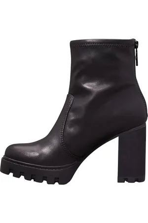 Calvin Klein Damen Mid Boot Stiefel Heel Platform Zip Boot mit Plateau-Absatz, Schwarz (Triple Black), 40
