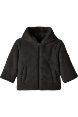NAME IT Mädchen Nkfmila Faux Fur Jacket W Hood Pb Kurzjacke, , 116