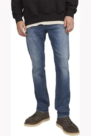 JACK & JONES Male Slim Fit Jeans mit geradem Bein JJITIM JJORIGINAL AM 784 Slim Fit Jeans mit geradem Bein