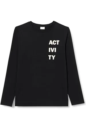 QS by s.Oliver Junior Langarmshirt mit Schriftprint