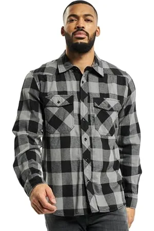 Brandit Check Shirt Black-Charcoal M