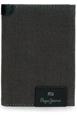 Pepe Jeans Hilltop Vertikale Geldbörse mit Geldbörse grau 8,5 x 11,5 x 1 cm Leder by Joumma Bags, grau, Talla única, Vertikale Geldbörse mit Geldbörse
