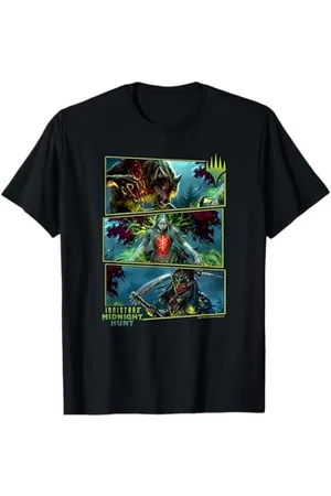 Magic: The Gathering Magic: The Gathering Midnight Hunt Group Shot Tilted Panels T-Shirt